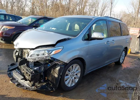 2015 Toyota Sienna Limited Premium 7 Passenger из США, поврежденный, VIN 5TDYK3DC1FS587849